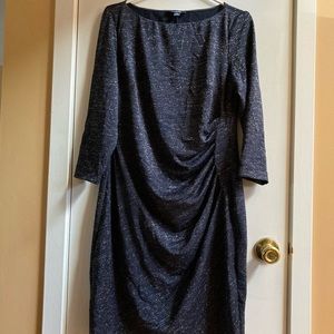 Black Sparkle Sheath Dress-Large